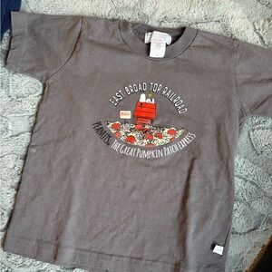 Peanuts’ Snoopy Great Pumpkin Patch Express' Kids T‑Shirt - Brown Kids Size 5